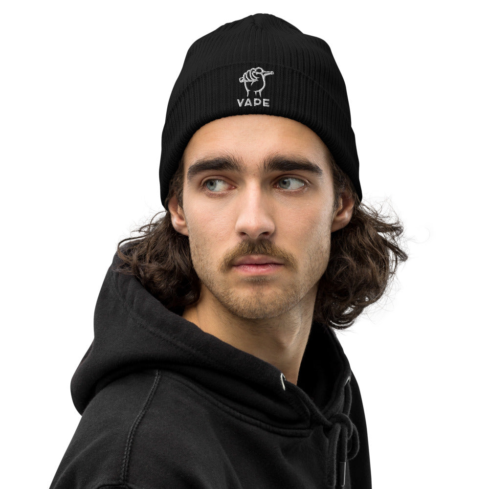 VIS Organic ribbed beanie