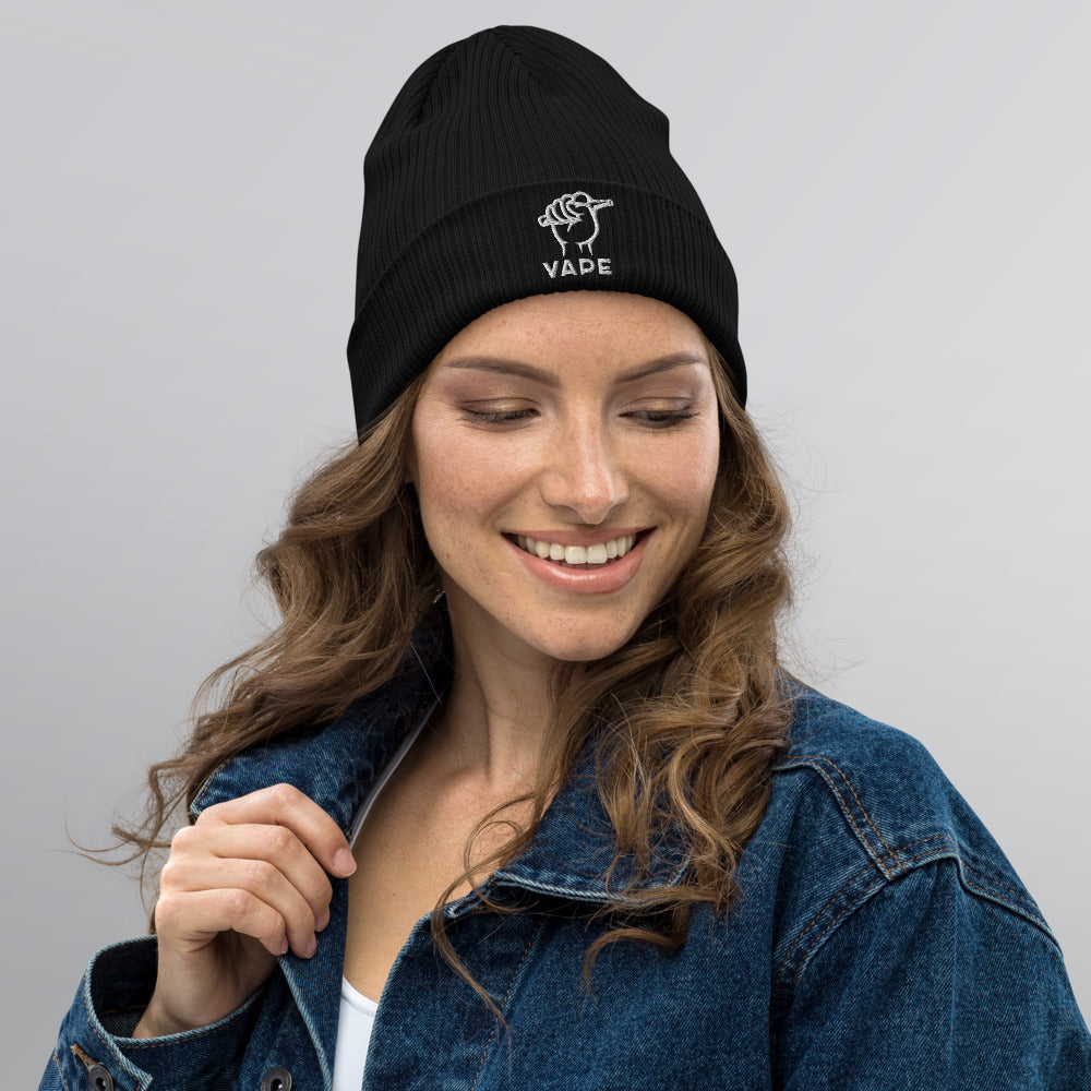 VIS Organic ribbed beanie