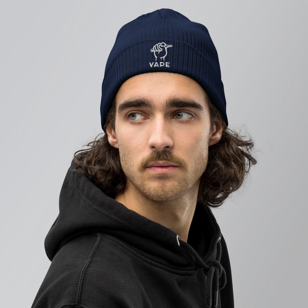 VIS Organic ribbed beanie