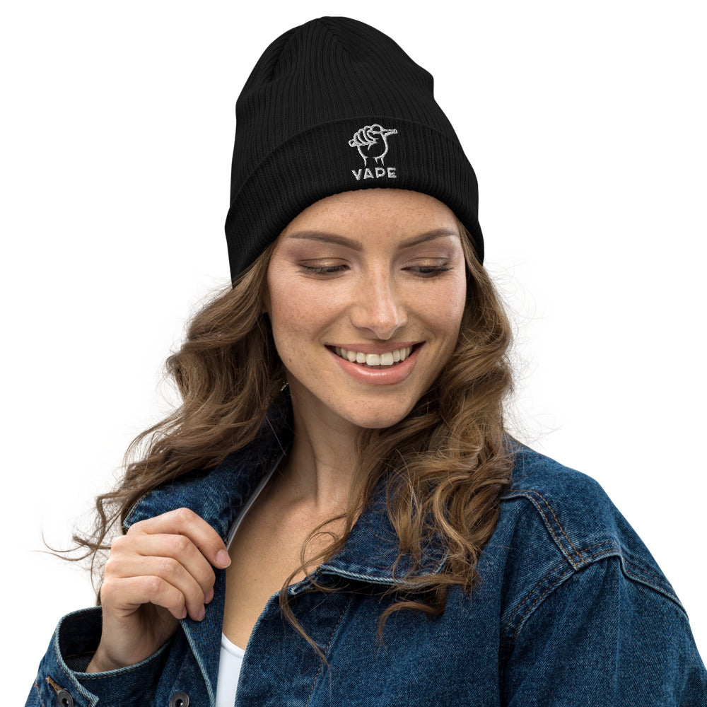 VIS Organic ribbed beanie